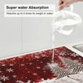 thumbnail image 5 of Dish Drying Mat Christmas Xmas Tree Snowflake for Kitchen Counter Absorbent 18x24 Inch Microfiber Dishes Plate Glass Dry Draining Pad Reversible Washable Home Decor, 5 of 7