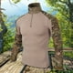 thumbnail image 1 of Camisa de Uniforme de Combate, Camisa de Combate de Manga Larga para Hombre (Camuflaje XXL), 1 of 6