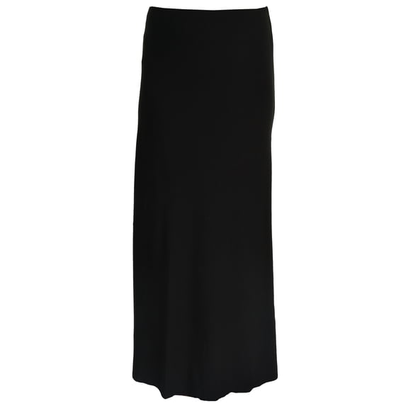 Matty M Long Jersey Maxi Skirt (Black, Small)
