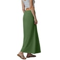 thumbnail image 5 of Jdkau Skirts for Women Flowy Summer Skirts High Waist A Line Skirt Casual Floral Boho Skirt Long Skirts for Women Trendy（Dark Green,L）, 5 of 8