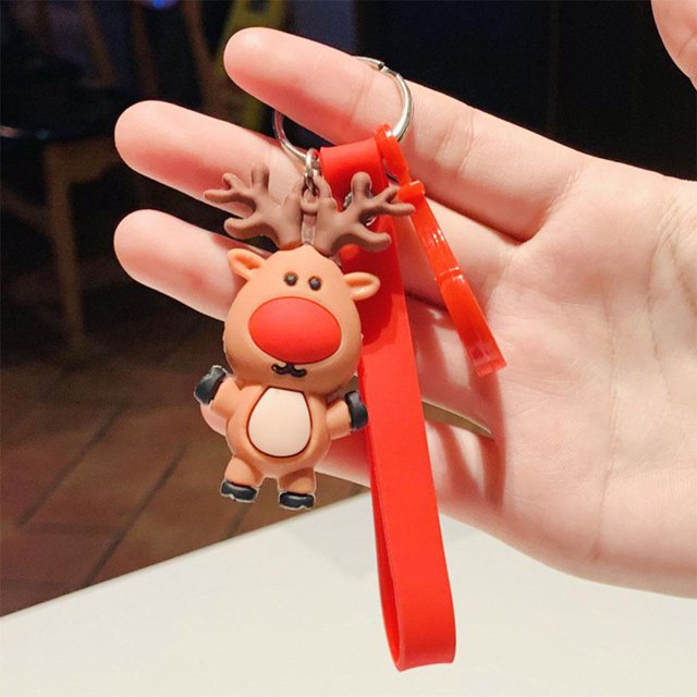 silicona colgante de Navidad monedero bolsa de coche Alce Colcomx Bolsos Llavero