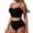 D14/Black, variant on Afdoent Women's Tankini Swimsuits Solid Color Two Piece Swimwear High Waisted Tankini With Bottoms For Swimming Beach Trendy Beach Swimwear