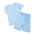thumbnail image 2 of Coduop Women's 2 Piece Outfits Sets Tops T-Shirt Bodycon Short Pants Tracksuits, 2 of 5