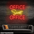 thumbnail image 2 of Craftnamesign Office Sweet Office LED Sign For Office Business Wall Decor, 2 of 5