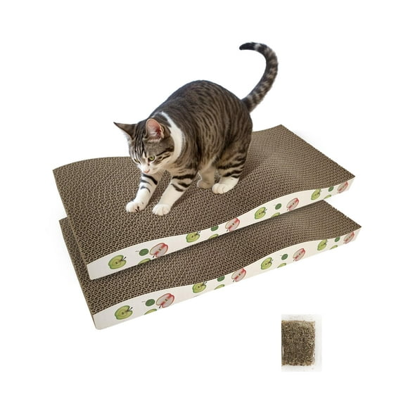 Tabla de rascar para gatos TIMHAKA, rascador corrugado para interiores