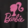 thumbnail image 3 of Barbie - Barbie Logo Pink Glitter Transfer - Toddler And Youth Crewneck Fleece Sweatshirt, 3 of 5