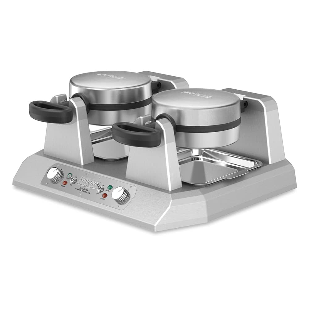 Double+Classic+Belgian+Waffle+Maker+w2f+Cast+Aluminum+Grids2c+2400W