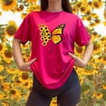 thumbnail image 3 of Blusa con Estampado de Mariposa y Girasoles – Diseño Único y Significativo Color Fucsia Talla Mediana Marca Emil SaEs, 3 of 4