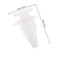 thumbnail image 2 of unbranded 50Ud Clips De Para Bumper Carro White Para Protección De Puertas Y Estilo, 2 of 8