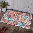 thumbnail image 7 of Boho Kitchen Rug Mat Colorful Floral Kitchen Rugs Sets of 2 Washable Non-Slip Kitchen Mats for Floor Set of 2 Boho Kitchen Decor, 7 of 7