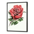 thumbnail image 3 of Ancient Red Rose Flower III 24 in x 32 in Framed Painting Canvas Art Print, by Designart, 3 of 5