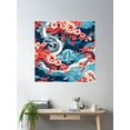 thumbnail image 2 of Cherry Blossom Dragon Poster Wall Art, Modern Wall Decor For Living Room Bedroom, 30x30 UNFRAMED, 2 of 3