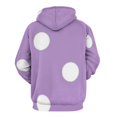 thumbnail image 5 of Light Purple And White Polka Dots Pattern Oversized Hoodies for Women Pullover Womens Clothes with Pocket Mens Ultimate Pullover Hoodie Sweatshirt S-6XL, 5 of 8