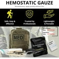 thumbnail image 3 of First Aid Advanced Quick Clotting Combat Gauze - Flexible Hemostatic Gauze - Stop The Bleed kit Faster Wound Packing Gauze with Quick Clotting Medical Gauze - Survival Kit Supplies - 3" x 12.5', 3 of 6