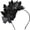 Black, variant on HXWCHs Eclectic Floral Headband with Embellishments for Carnival Wedding Fashion Show and Stage Performance Accessory One Size Green