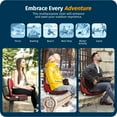 thumbnail image 5 of Alpcour Portable Reclining Stadium Seat with Back Pocket Red, 5 of 5