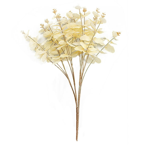 Sugeryy Flower Bouquet Eucalyptus Branches Lysimachia Plant 47cm Metal