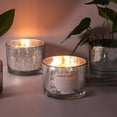 thumbnail image 4 of Jar Simeitol, tarro para velas, plateado moteado, 16 onzas, 6 unidades con tapas de bambú, 4 of 8