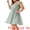 Green, variant on DARING DIVA Plus Size Square Neck Ruffle Short Sleeve Midi Dress 3X Black