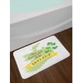 thumbnail image 2 of Ireland Map Bath Mat, The Emerald Isle Cursive Calligraphy with Shamrock Geographic Design, Plush Bathroom Decor Mat with Non Slip Backing, 29.5" X 17.5", White and Multicolor, by Ambesonne, 2 of 2