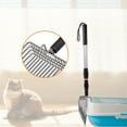 thumbnail image 5 of Xecvkr Telescopic Cat Litter Scoop with Extended Handle, Stainless Steel Fine Hole Poop Shovel, Cleaning Tool for Pet Waste, Black or Silver, 17.72x5.91x1.97in, 5 of 6