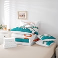 thumbnail image 5 of 7 Pcs Comforter Set Twin Size, Football Bed in a Bag with Flat Sheet and Fitted Sheet and Adults,Football Bedding Set with Pillowcase and Sham(Miami), 5 of 5