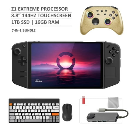 Lenovo Legion Go 1TB SSD Gaming Handheld, 8.8" 144Hz 2K QHD, AMD Ryzen Z1 Extreme, with Accessories