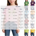 thumbnail image 2 of Zpanxa Girl Shirts Short Sleeve Crew Neck Lightweight Print Casual Outerwear Blouse 6 Years, 2 of 6