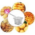 thumbnail image 3 of Mini Chip Serving Frying Baskets With Handle 8pcs Stainless Steel, 3 of 4