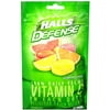 3 Pack Halls Defense Vitamin C Cough Drops 30 Drops Each