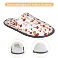 thumbnail image 3 of Balery Red Mushroom Pantuflas de Casa de Felpa Silenciosas con Diseño Estampado, Zapatillas Cómodas Antideslizantes de Algodón para Interior-Medium, 3 of 8