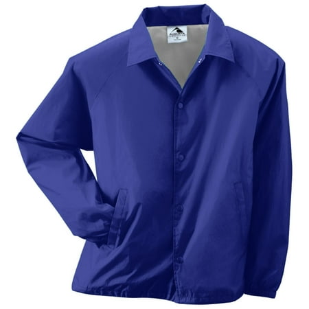 NYLON COACH'S JACKET/LINED PURPLE 2XL
