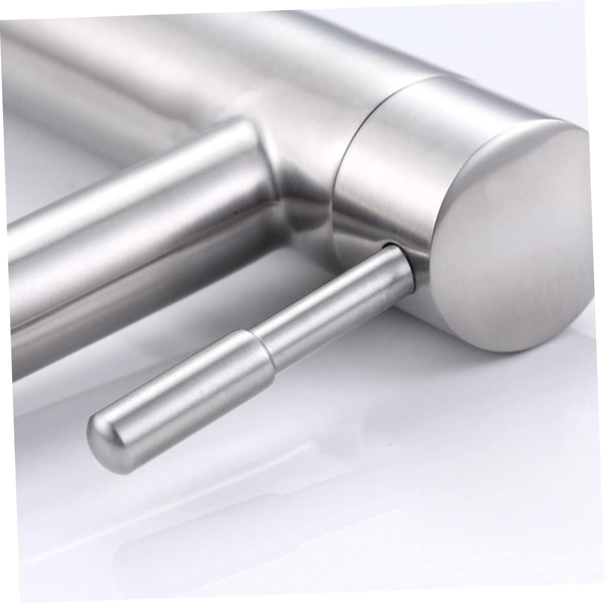 Bath Faucet Bathroom Accessories Bathtub Faucet Stainless Steel Water Tap Home Water Faucet Waterfall Faucet Single Cold Faucet Spout Sprayer to Rotate Single Handle Silver Outdoor