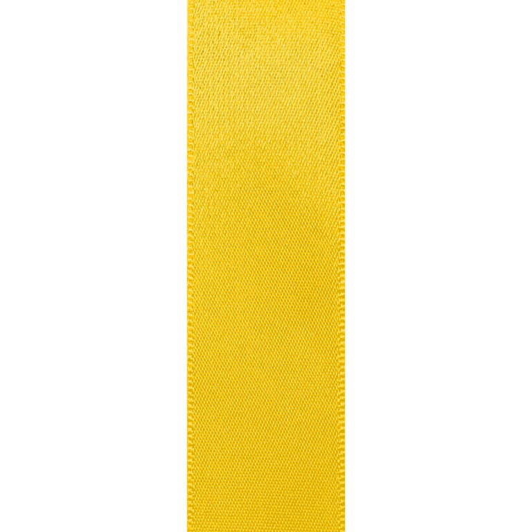 Single Face Satin Ribbon, 1-1/2-Inch, 50 Yards, Canary Yellow