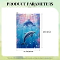 thumbnail image 6 of ONETECH Dolphins, Ocean, Bubbles Funny Golf Towel for Men 24x16in 1PC, 6 of 7
