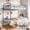 Grey, variant on Amolife Twin over Twin Size Metal Bunk Bed with Removable Ladder, Used as Bunk Bed or Two Twin Beds, Full-Length Guardrail, Black