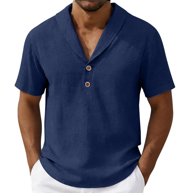 Top Casual Suelto de Lino de Color Sólido para Deporte Y Vacaciones Al Mar