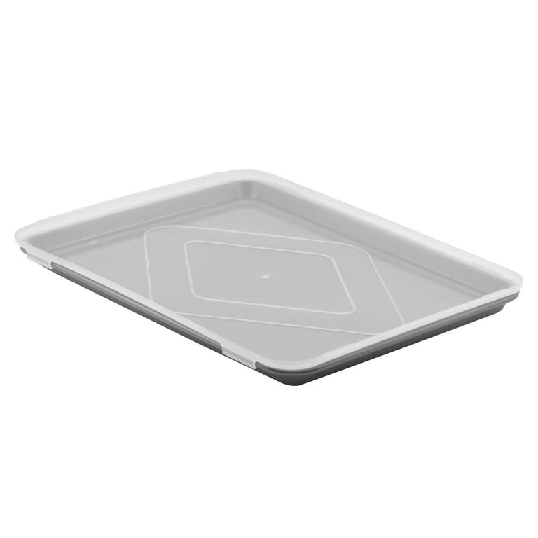 Mainstays Multi-Purpose Jelly Covered Nonstick Half Sheet Roll Pan - Gray - 17.3 x 12.5 x 1 in