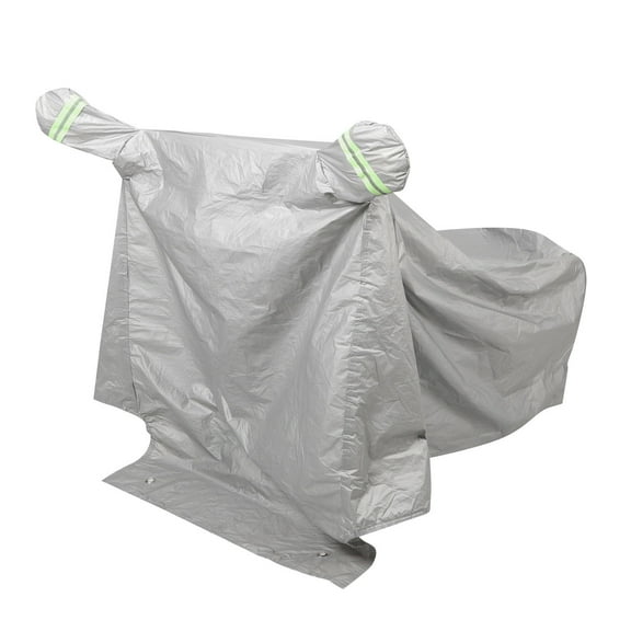 FOMIYES Silver Motorcycle Cover Waterproof Sun Shield for Various Bikes with Thickened Aluminum Foil