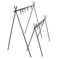 thumbnail image 4 of Amdohai Outdoor Cookware Hanging Rack Triangular Pot Pan Camping Light Tools Hanging Organizer Stand 8kg Bearing Weight Foldable Portable Campsite Storage Rack with Hooks, 4 of 7