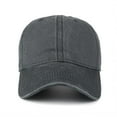 thumbnail image 3 of Unisexe Chapeau Vin Rouge Hommes Femmes Réglable Lavé Coton Sergé Casquette Sport Extérieur Chapeau de Soleil, 3 of 5