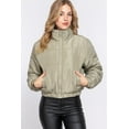 thumbnail image 2 of J. METHOD Women's Puffer Jacket Long Sleeve Padding Coat Casual Zipper Clouser Warm Outerwear, 2 of 5