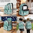 thumbnail image 3 of Xoenoiee Turtle Starfish Seashell Conch Coral Print Backpacks for Girls Lightweight Bookbag Schoolbag Teens 3 Pieces Backpack Set with Lunch Bag Pencil Case for Elementary Preschool School Student, 3 of 6