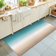 thumbnail image 3 of 2x6ft Area Rug,Teal to Khaki Gradient Art Washable Large Rugs Soft Non-Slip Floor Rug Turquoise Watercolor Style Non-Shedding Indoor Carpets for Living Room Bedroom Home Office Nursery, 3 of 9