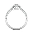 thumbnail image 4 of Certified 1/2 Carat TW Diamond Infinity Engagement Ring in 10k White Gold (G-H, I1), 4 of 5