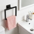 thumbnail image 4 of Modern Square Towel Ring Wall Mounted Durable Stainless Steel Hand Towel Holder for Bathroom Kitchen and Restroom, 4 of 5