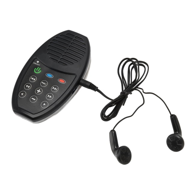 Reproductor de Biblia con Carga Solar, Capacidad 4G, Lector de Biblia Electrónico Portátil con Luz LED para Escuchar la Biblia, Español, Negro