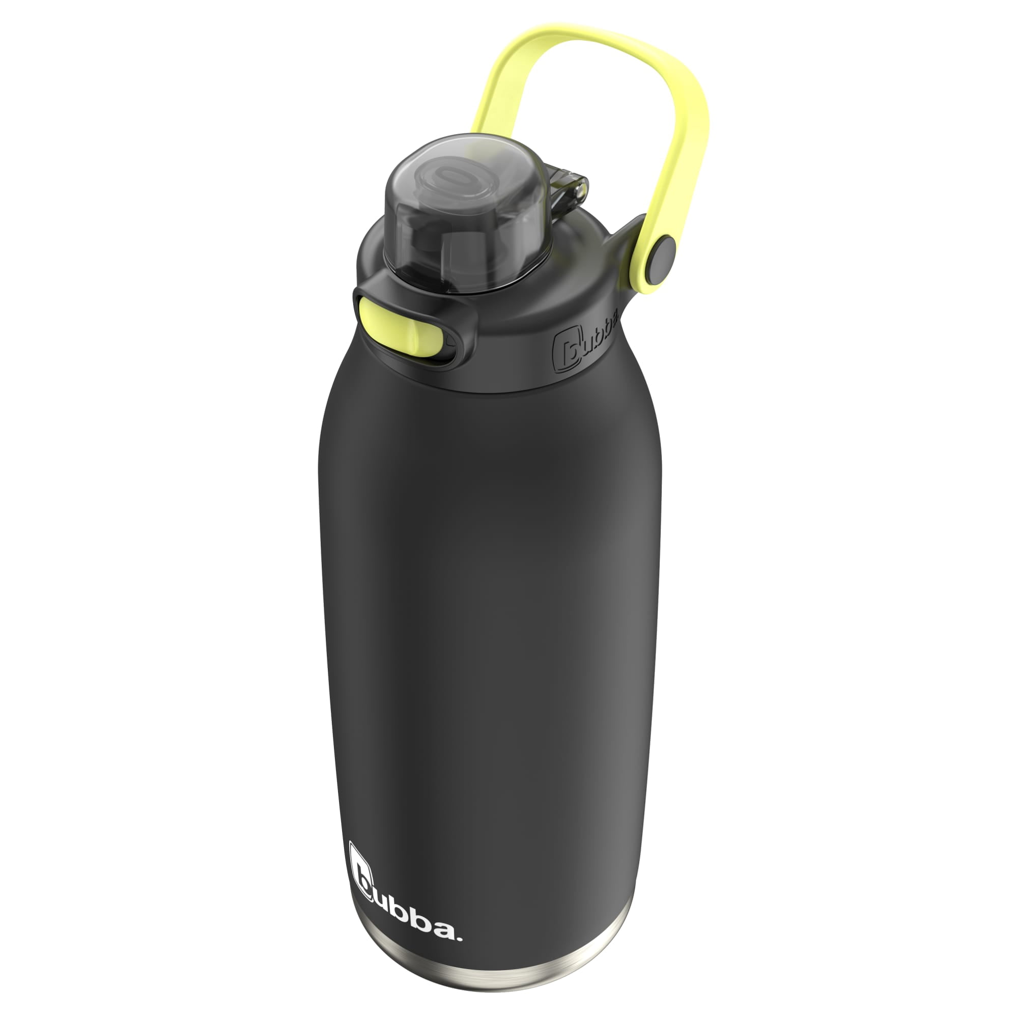 Bubba Radiant Vacuum-Insulated 40 oz Bundle of 2 - Black & Pink - Stainless Steel Water Bottles with Push Button & Pop Up Straw 2 Count