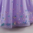 thumbnail image 6 of IBTOM CASTLE Flower Girl Sparkly Sequins Shiny Butterfly Formal Wedding Tulle Dress Junior Pageant First Communion Easter Princess Party Birthday Ball Gown 3T Purple, 6 of 7