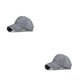 thumbnail image 1 of Qarigey Gorra de béisbol para mujer, gorra deportiva con cola de caballo, primavera otoño, poliéster, transpirable, informal, accesorio Gris 2piezas, 1 of 6